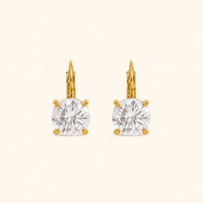 Solis Crystal Earrings - 18k Gold Plated