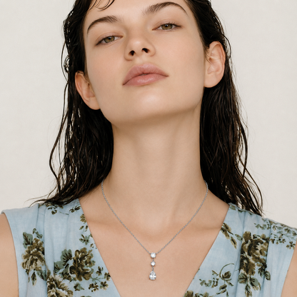 Etoile Drop Necklace - 18k Gold Plated