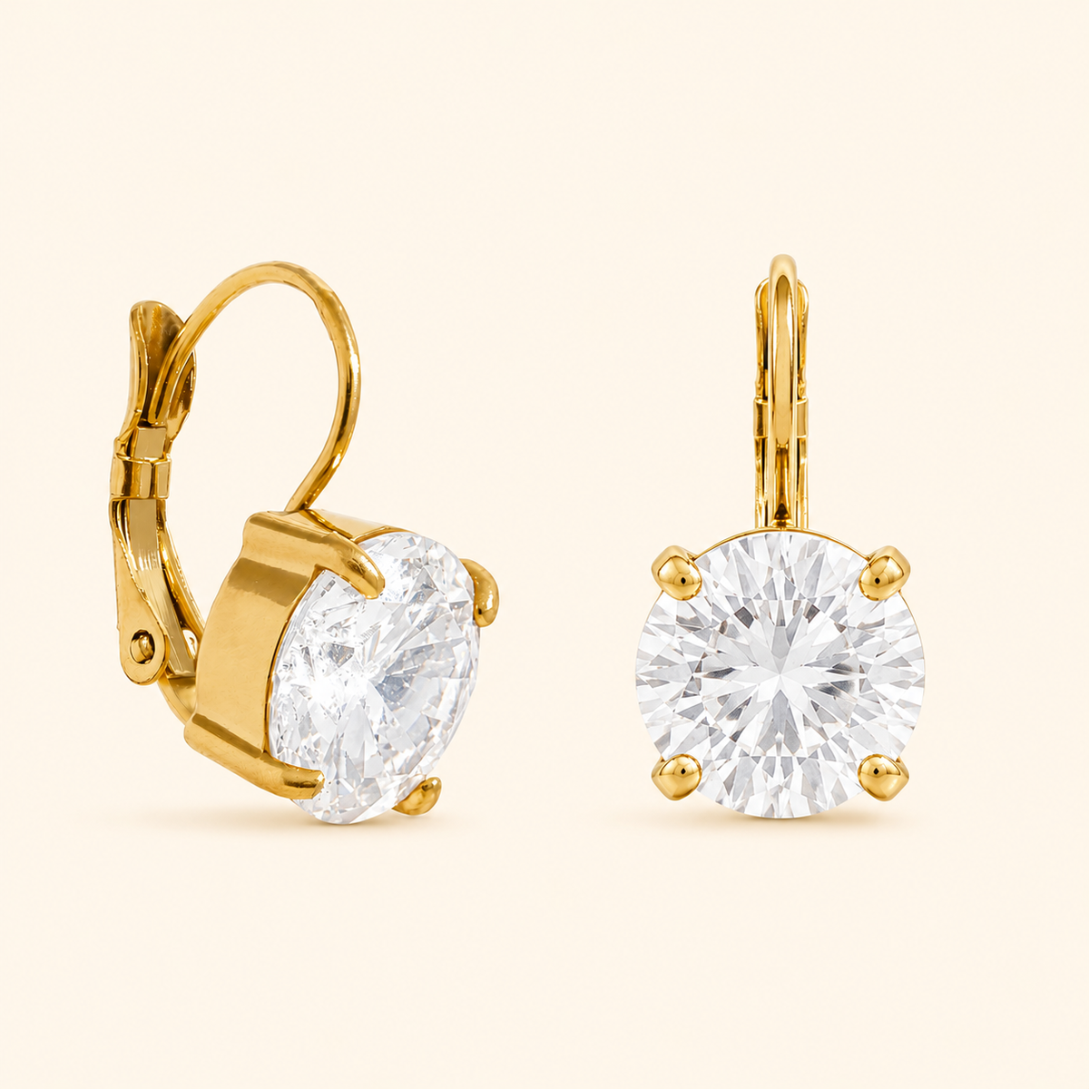 Solis Crystal Earrings - 18k Gold Plated Anti Tarnish jewellery