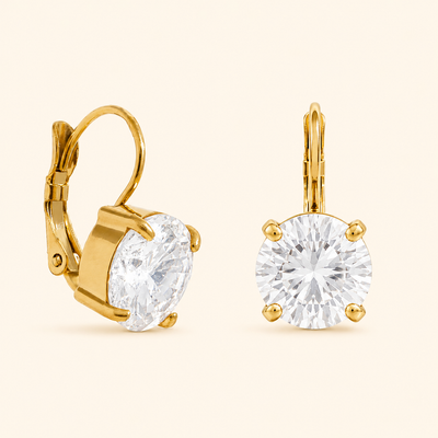 Solis Crystal Earrings - 18k Gold Plated