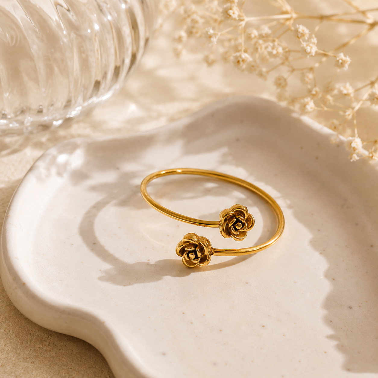 Love Rose Ring - 18K Gold Plated