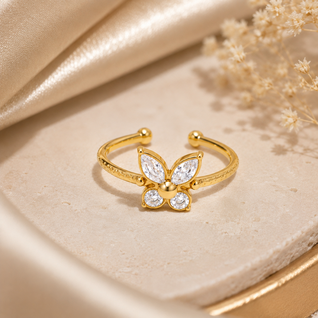 Seraphina Ring - 18K Gold Plated (Adjustable)