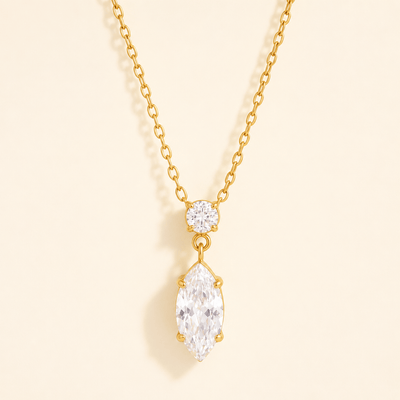 Isla Crystal Necklace - 18K Gold Plated