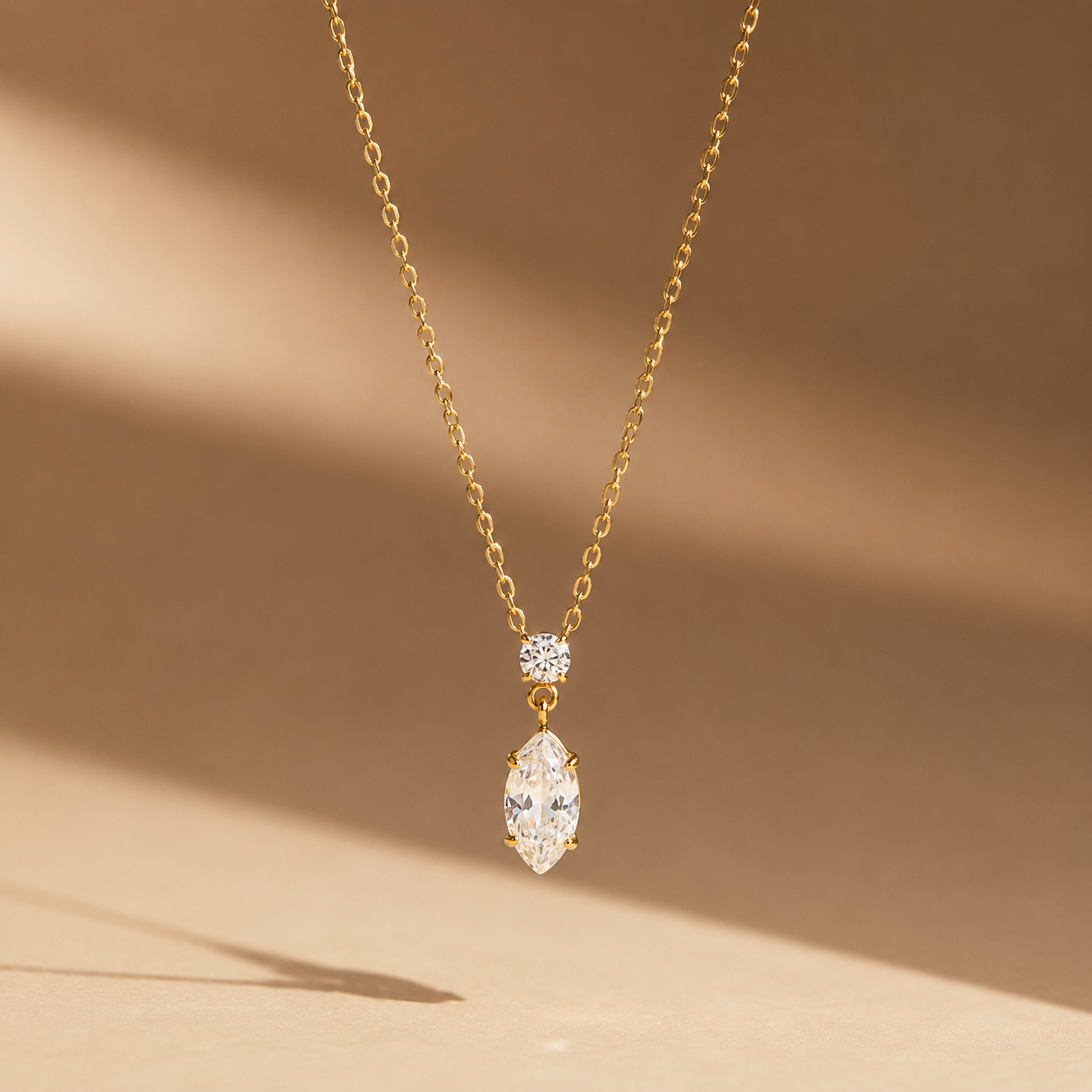 Isla Crystal Necklace - 18K Gold Plated
