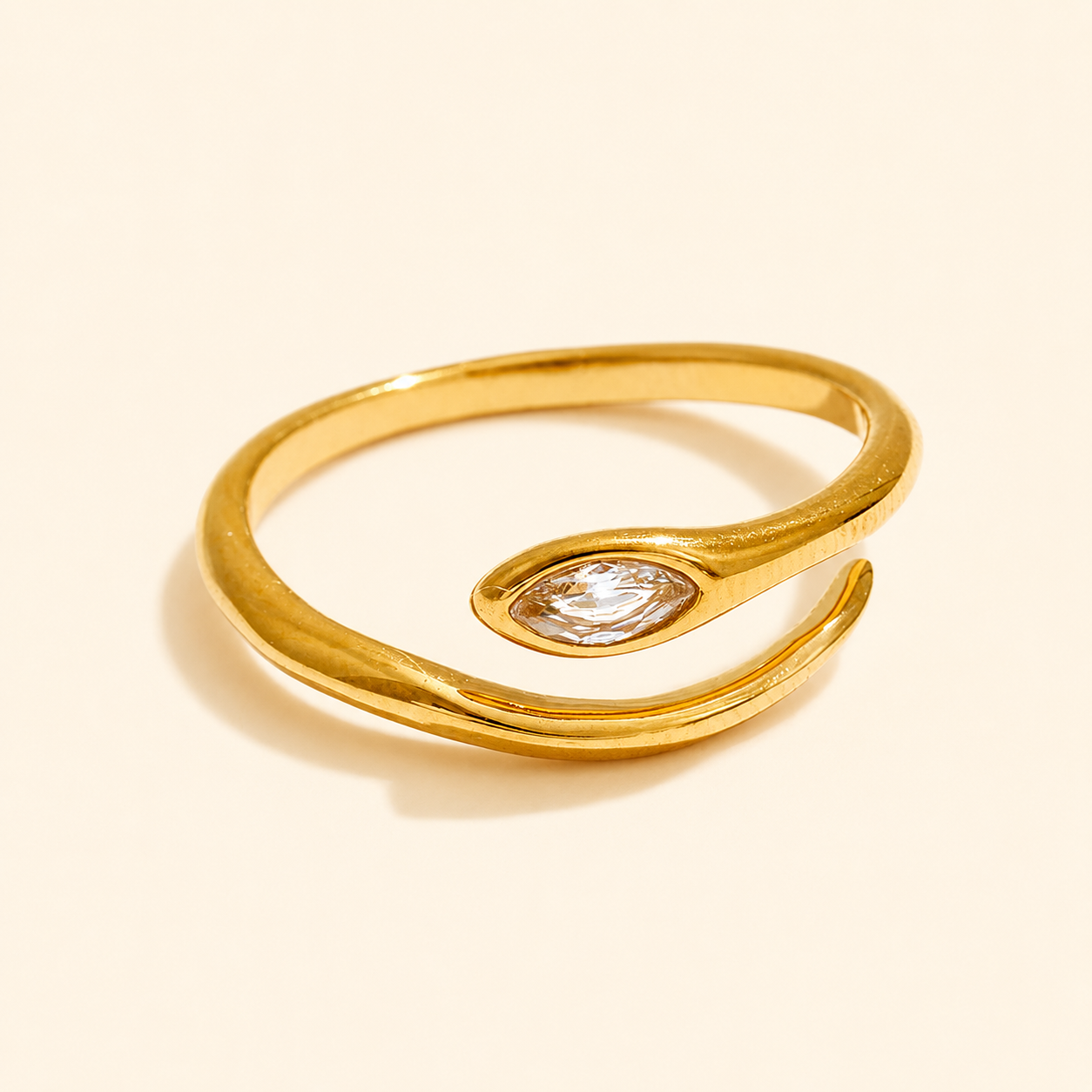 Liora Ring - 18K Gold Plated (Adjustable)
