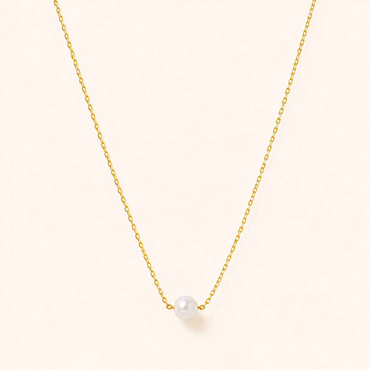 Aria Pearl Necklace - 18K Gold Plated
