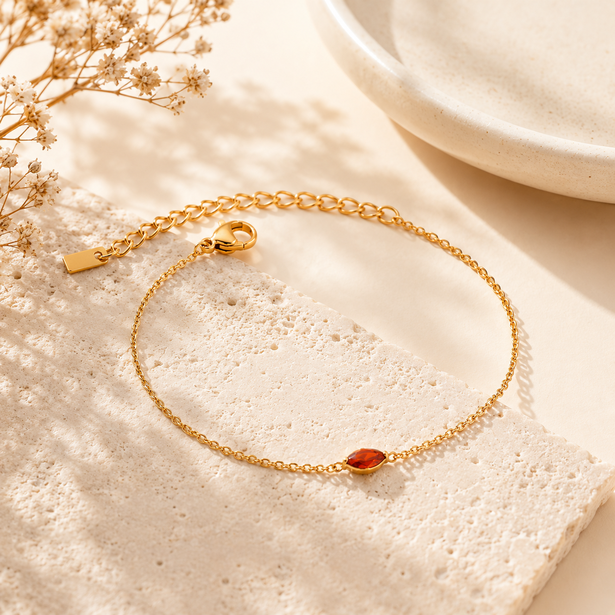 Ember Glow Bracelet - 18K Gold Plated