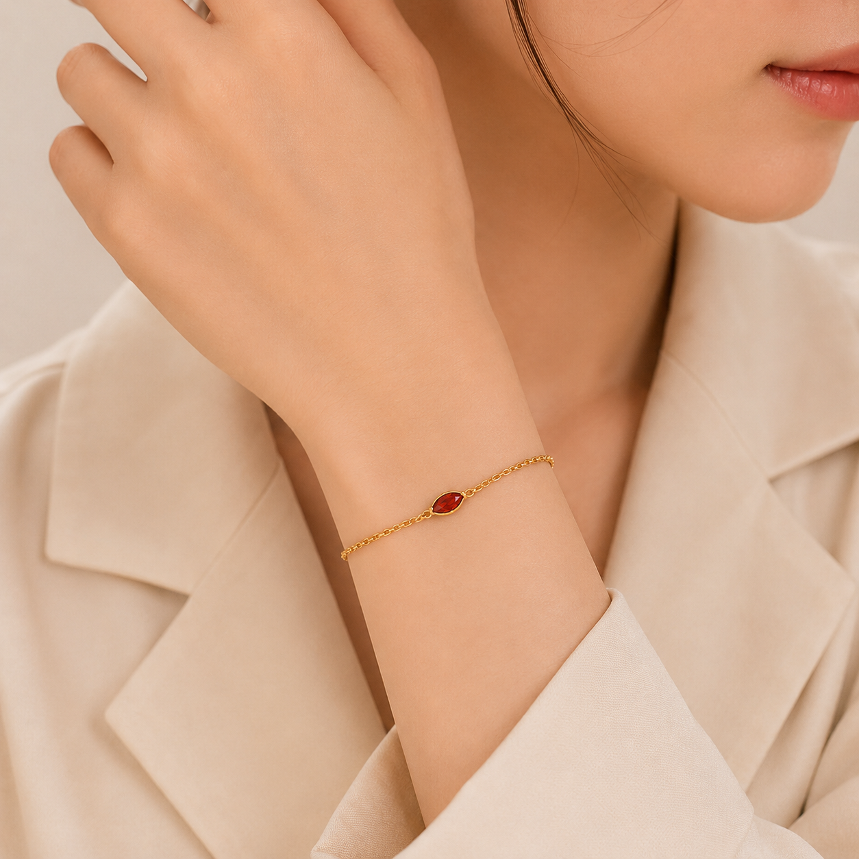 Ember Glow Bracelet - 18K Gold Plated