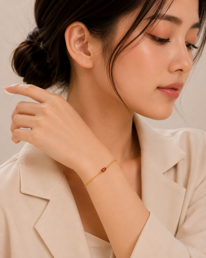 Ember Glow Bracelet - 18K Gold Plated