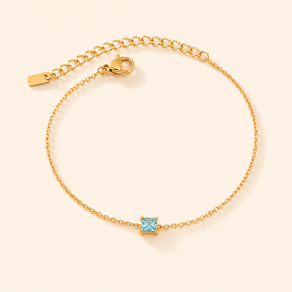 Aqua Prism Bracelet - 18K Gold Plated