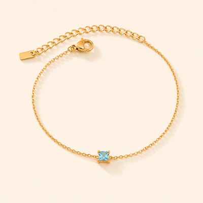 Aqua Prism Bracelet - 18K Gold Plated