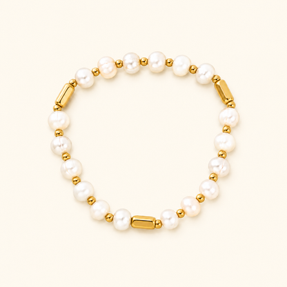 Mila Pearl Bracelet - 18K Gold Plated