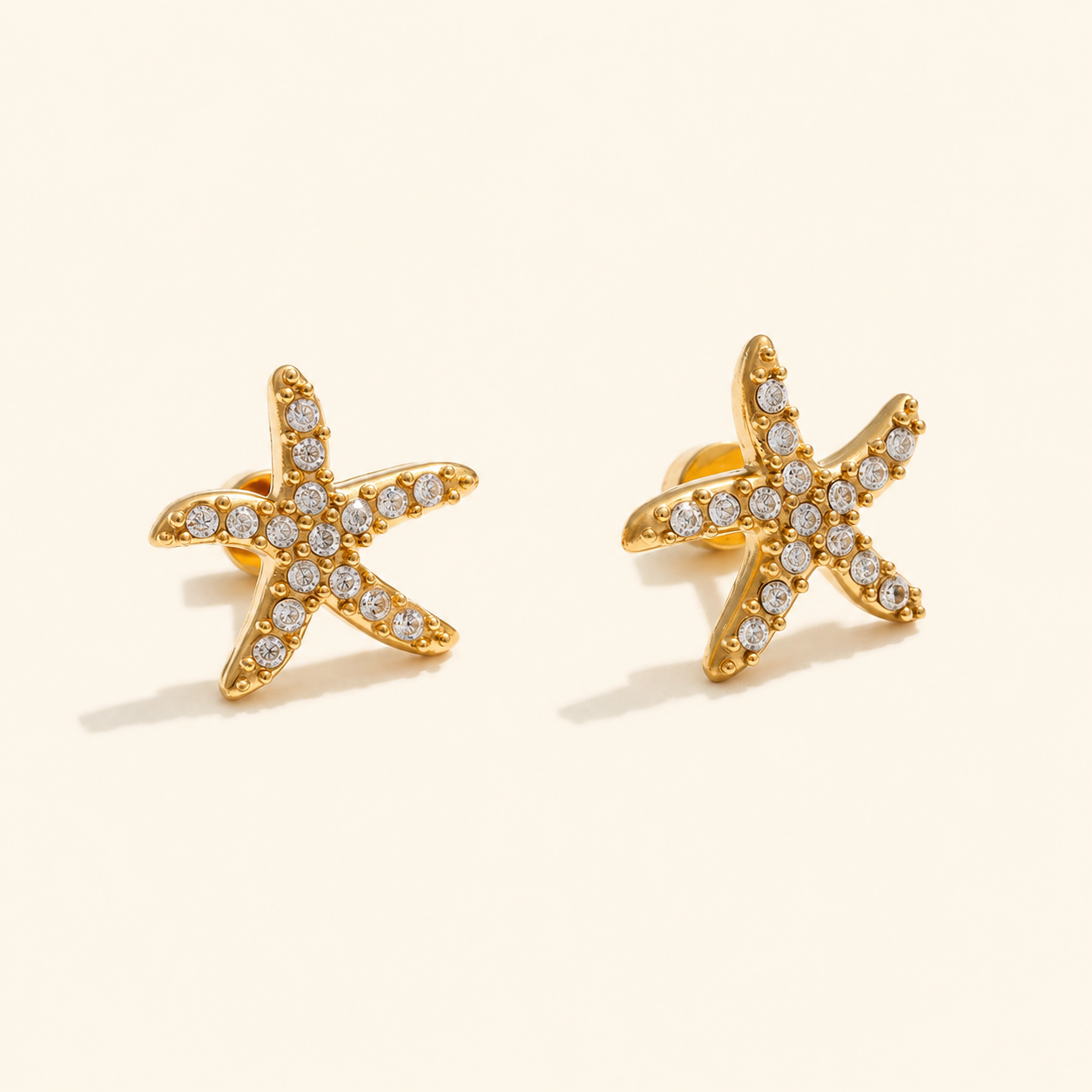 Sea Star Studs Earrings - 18k Gold Plated