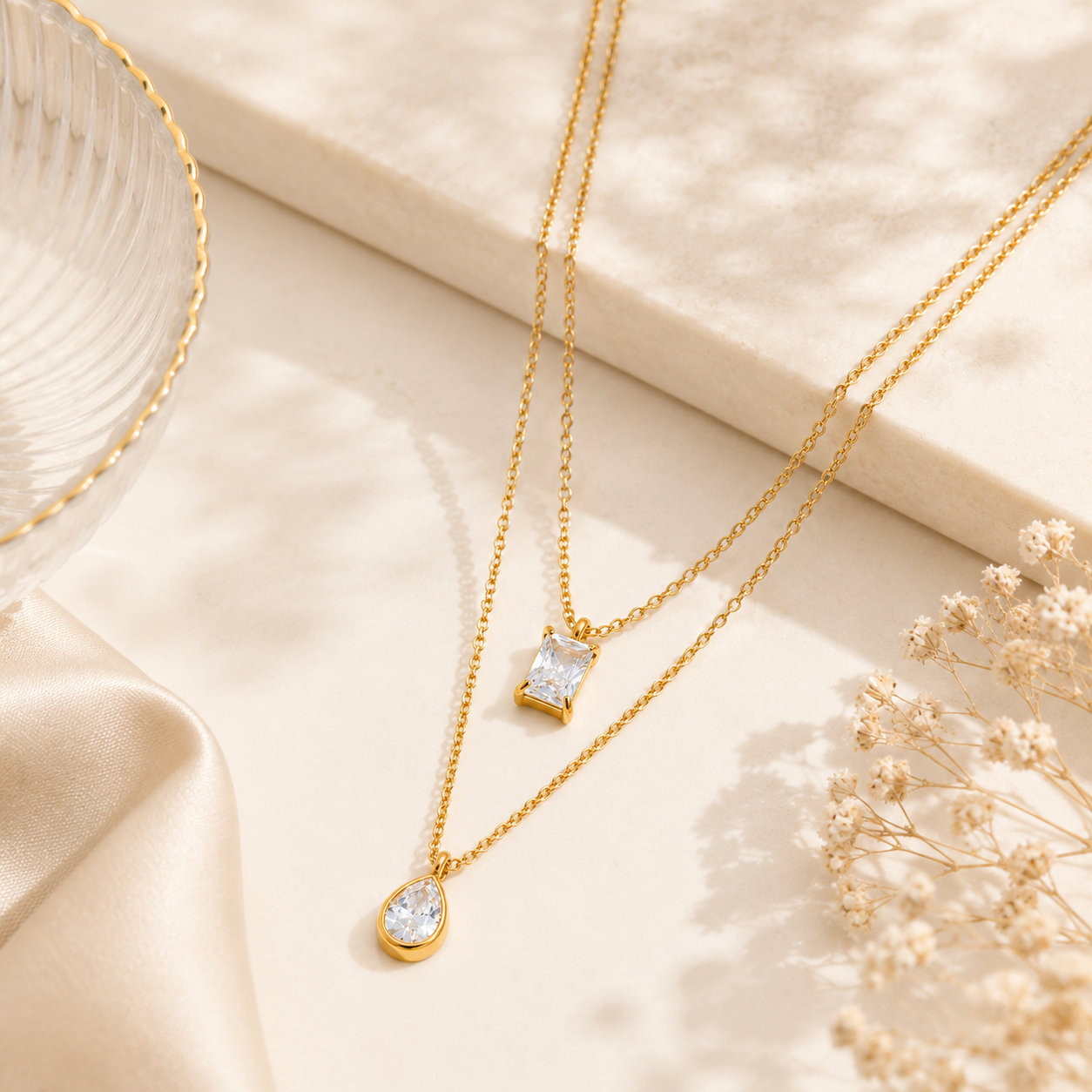 Muse Layered Necklace - 18k Gold Plated