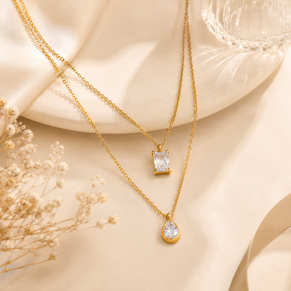 Muse Layered Necklace - 18k Gold Plated