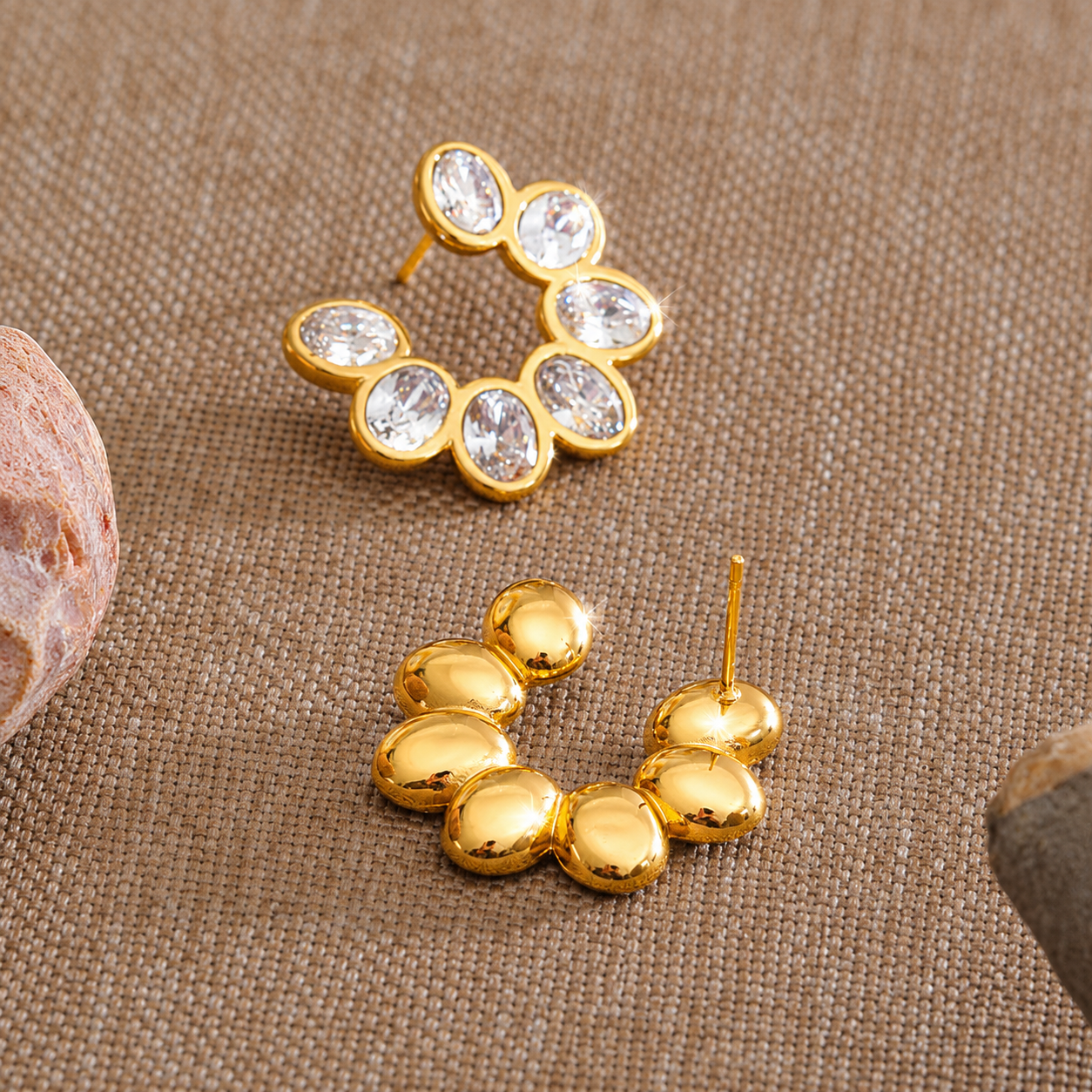 Moonflare Earrings - 18K Gold Plated