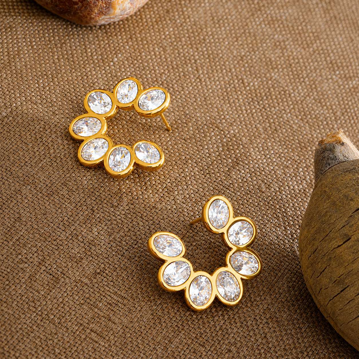 Moonflare Earrings - 18K Gold Plated