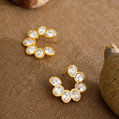 Moonflare Earrings - 18K Gold Plated