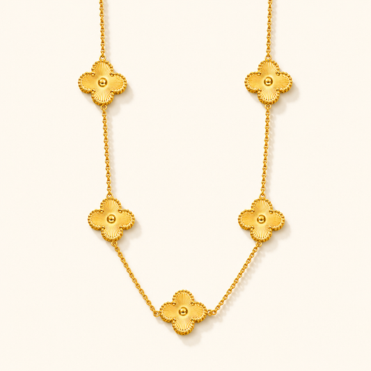 Golden Clover Necklace - 18K Gold Plated