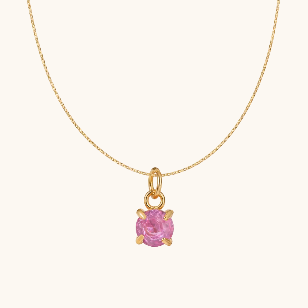 July birthstone Pendant – 18K Gold Plated