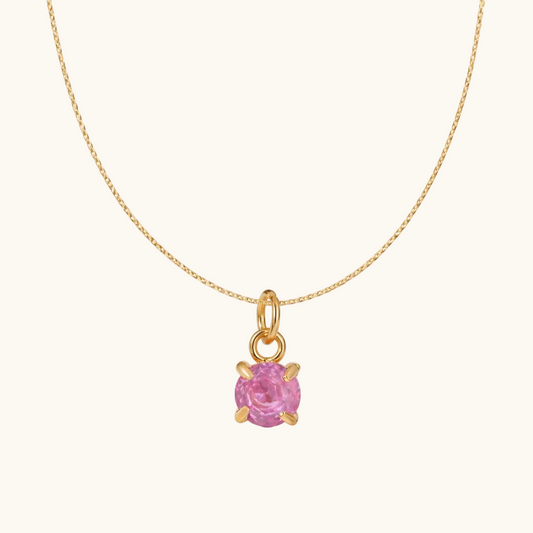 July birthstone Pendant – 18K Gold Plated