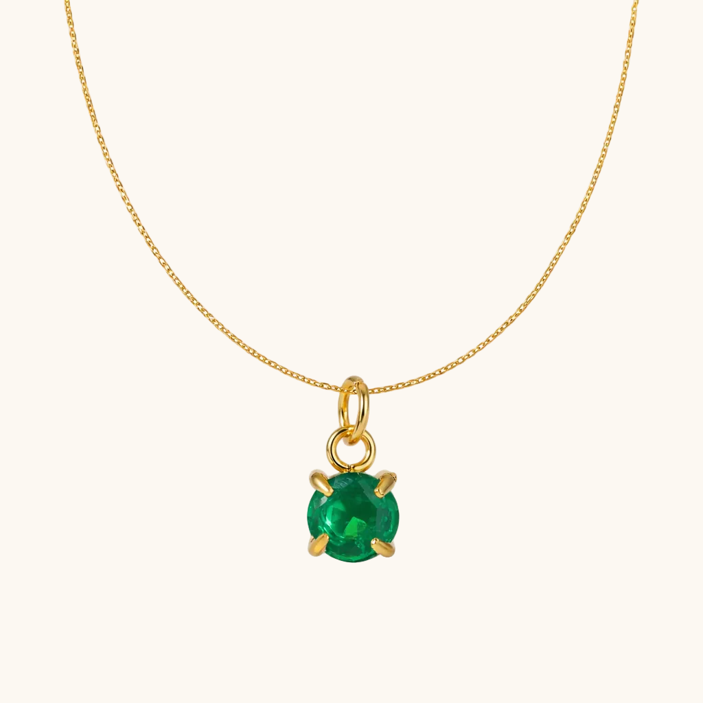 May birthstone Pendant – 18K Gold Plated
