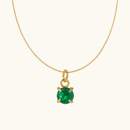 May birthstone Pendant – 18K Gold Plated