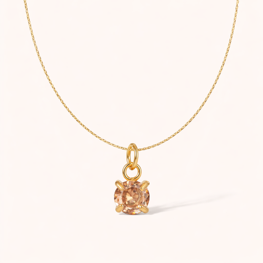 November birthstone Pendant – 18K Gold Plated