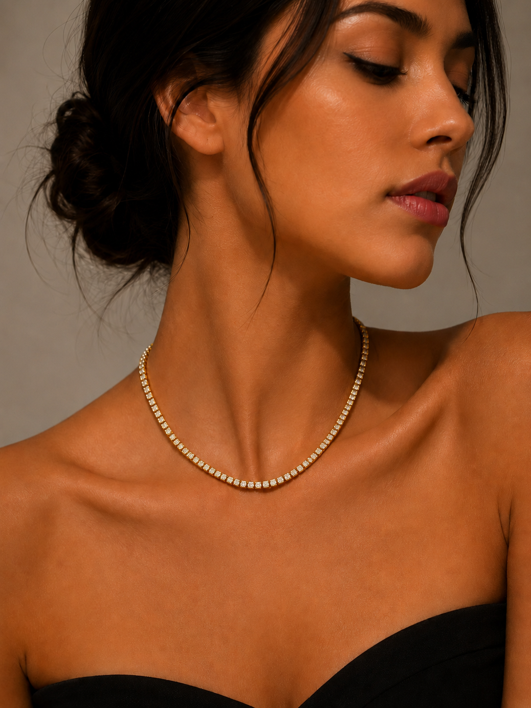 Gold Charmer Choker Necklace - 18K Gold Plated