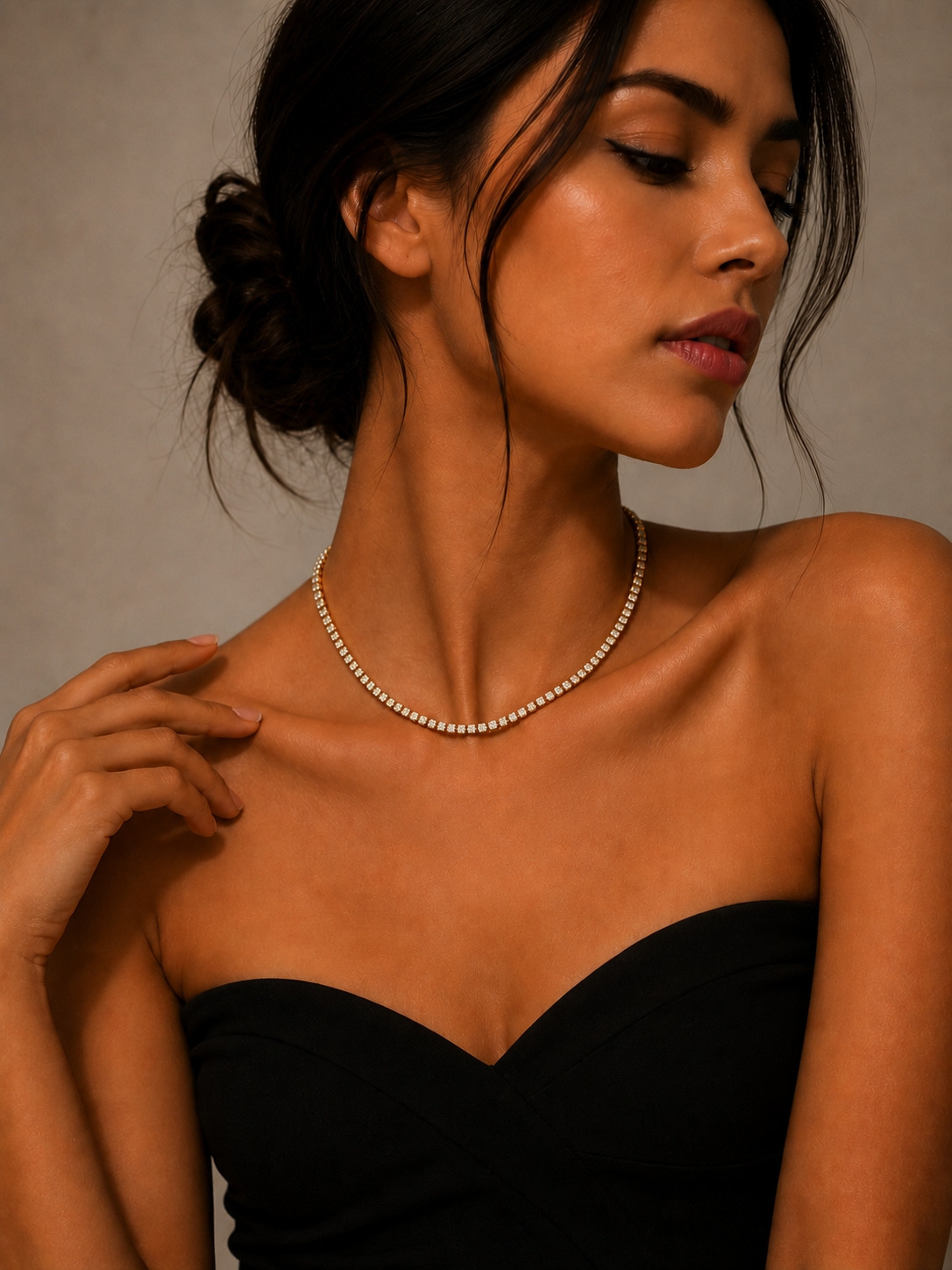 Gold Charmer Choker Necklace - 18K Gold Plated