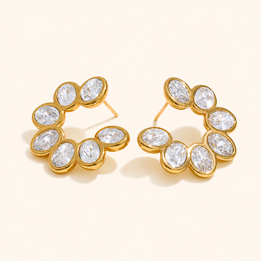 Moonflare Earrings - 18K Gold Plated