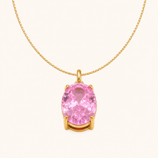 Blush Drop Pendant - 18K Gold Plated