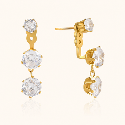 Cascade Drop Earrings - 18K Gold Plated