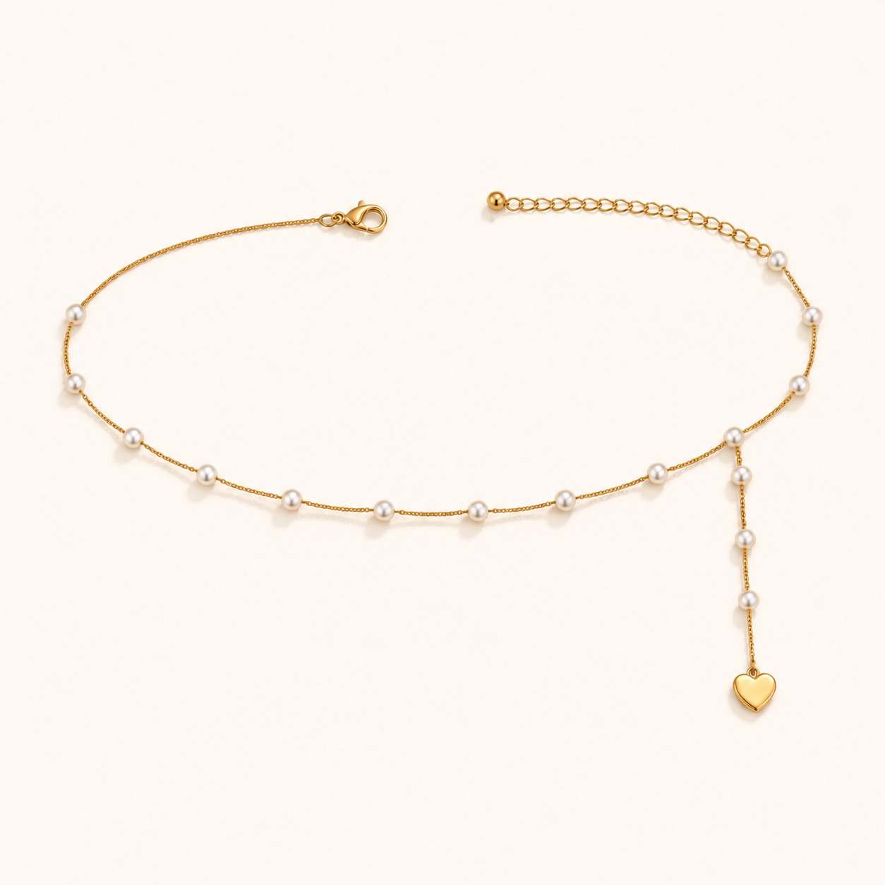 HeartDrop Pearl Waist Chain
