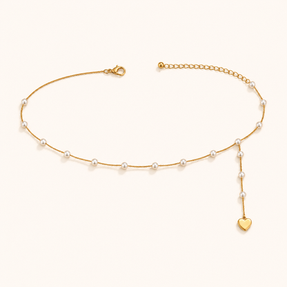 HeartDrop Pearl Waist Chain