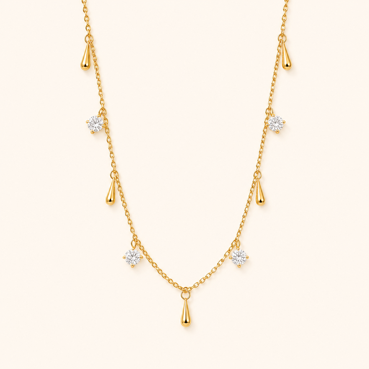 Dewdrop Necklace – 18K Gold Plated