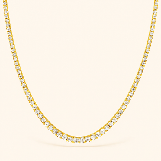 Gold Charmer Choker Necklace - 18K Gold Plated