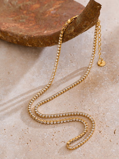 Gold Charmer Choker Necklace - 18K Gold Plated