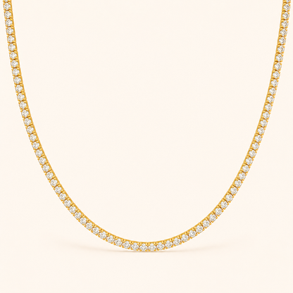 Gold Charmer Choker Necklace - 18K Gold Plated