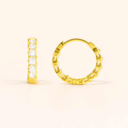 Auri Hoops Earrings - 18K Gold Plated