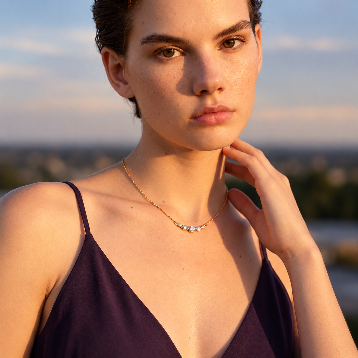 Orlaya Necklace - 18k Gold Plated