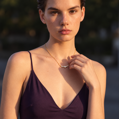 Orlaya Necklace - 18k Gold Plated