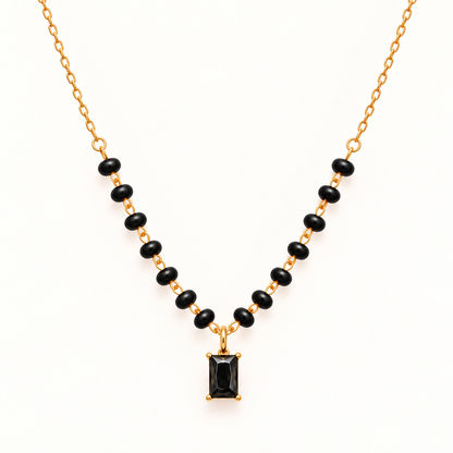 Noir Luxe Mangalsutra - 18K Gold Plated