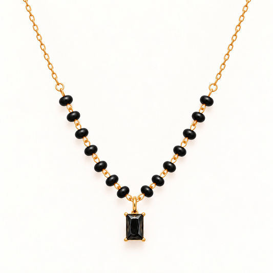 Noir Luxe Mangalsutra - 18K Gold Plated