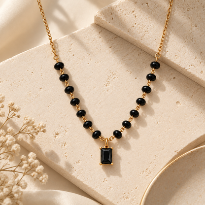 Noir Luxe Mangalsutra - 18K Gold Plated