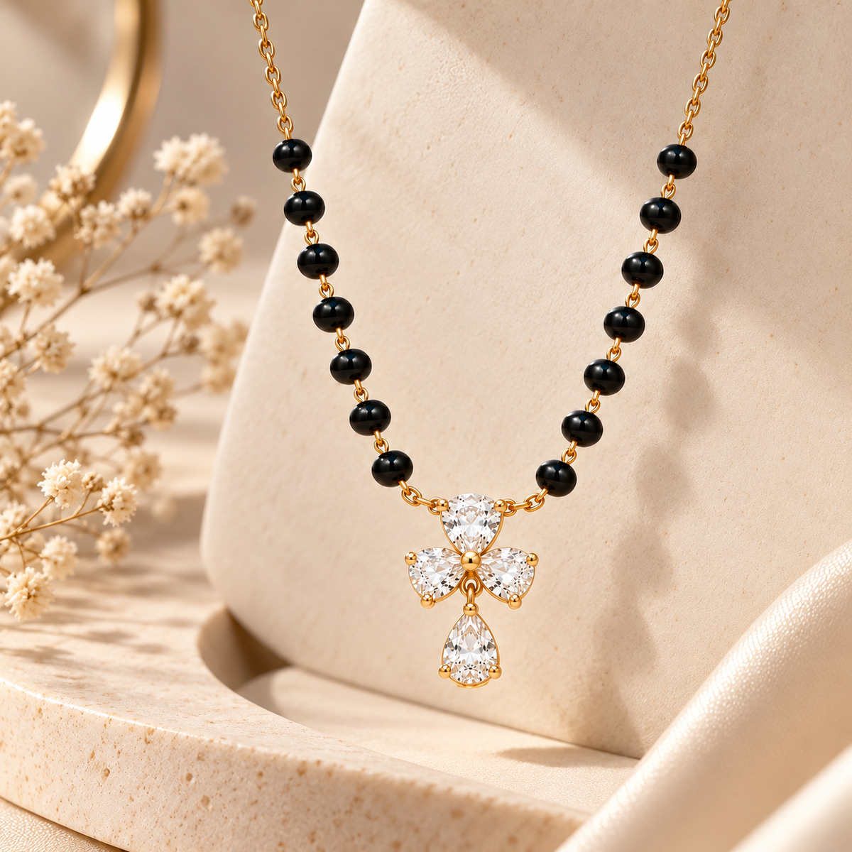 Evara Bloom Mangalsutra - 18K Gold Plated