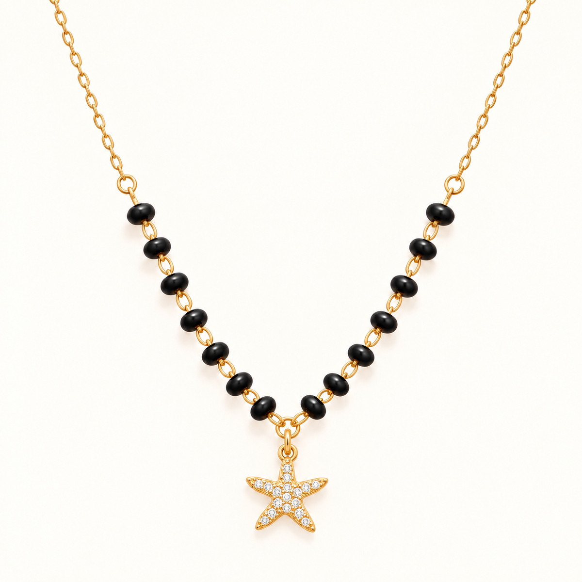 Marina Star Mangalsutra - 18K Gold Plated