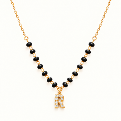 Dainty Initials Mangalsutra - 18k Gold Plated