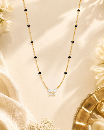 Dainty Butterfly Mangalsutra - 18k Gold Plated Anti Tarnish jewellery