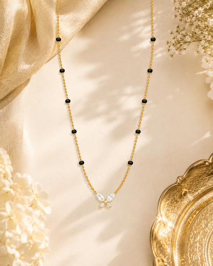 Dainty Butterfly Mangalsutra - 18k Gold Plated Anti Tarnish jewellery